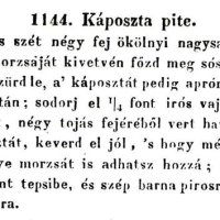 Káposzta pitéből káposztás prósza
